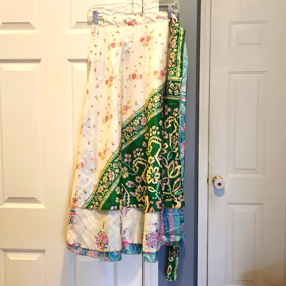 Brand new silk Sari skirt